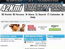 Tablet Screenshot of 42kmi.com